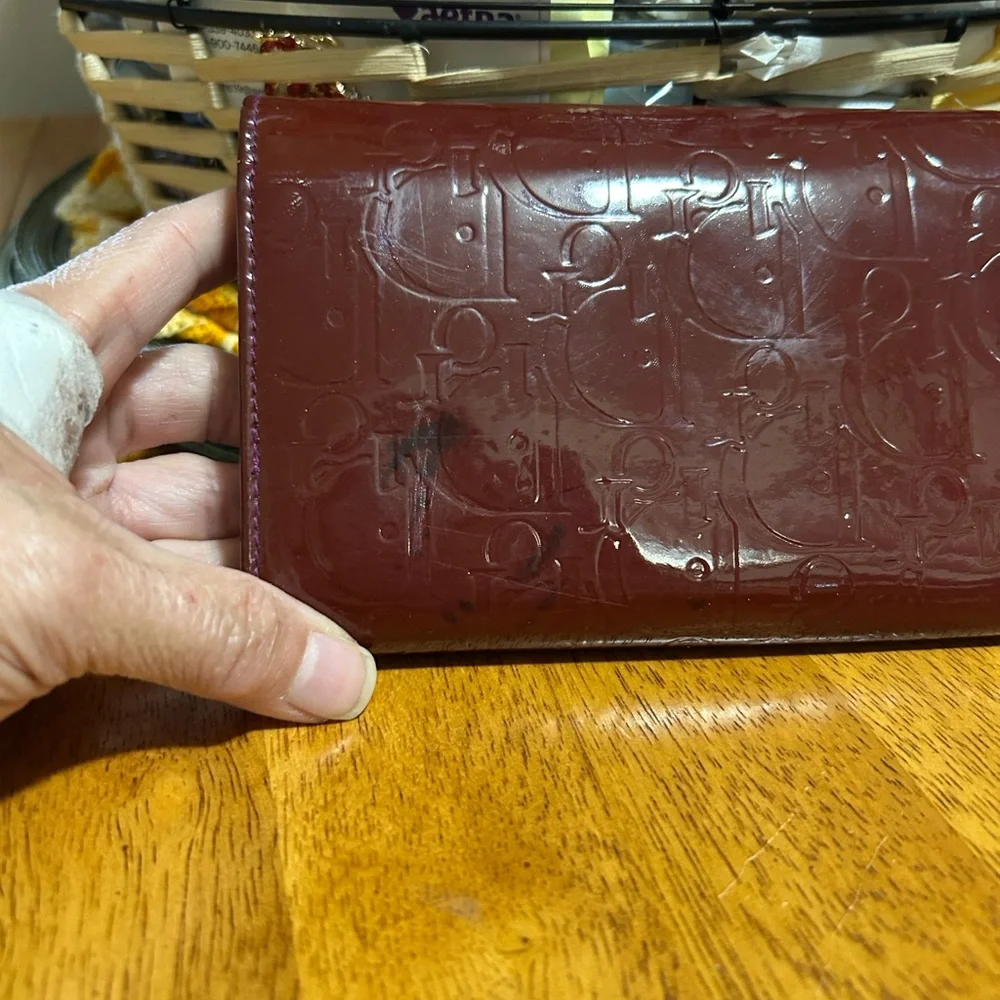 Dior Burgundy Wallet